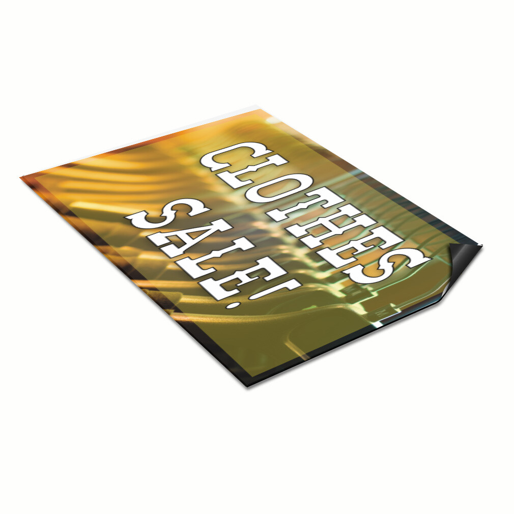 Car Magnet Set of 2 Clothes Sale! Business Car Advertising Industrial Sign