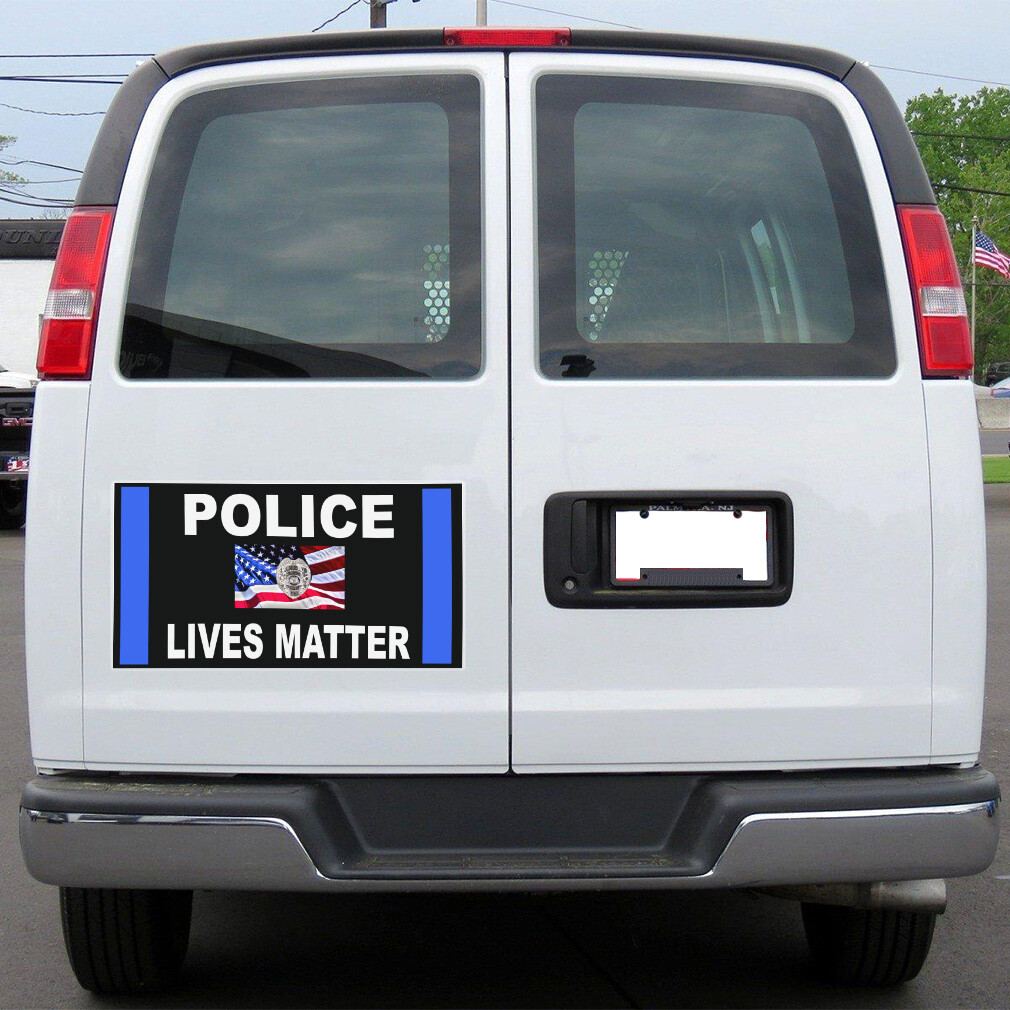Car Magnet Set of 2 Police Lives Matter Support Police Industrial Sign