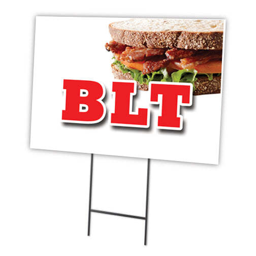 Blt Yard Sign & Stake outdoor plastic coroplast window