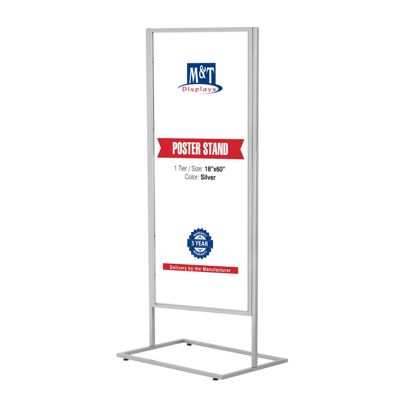 Metal Eco Info Board, Silver, 18×24-18×60-22×68 Inches Size Options