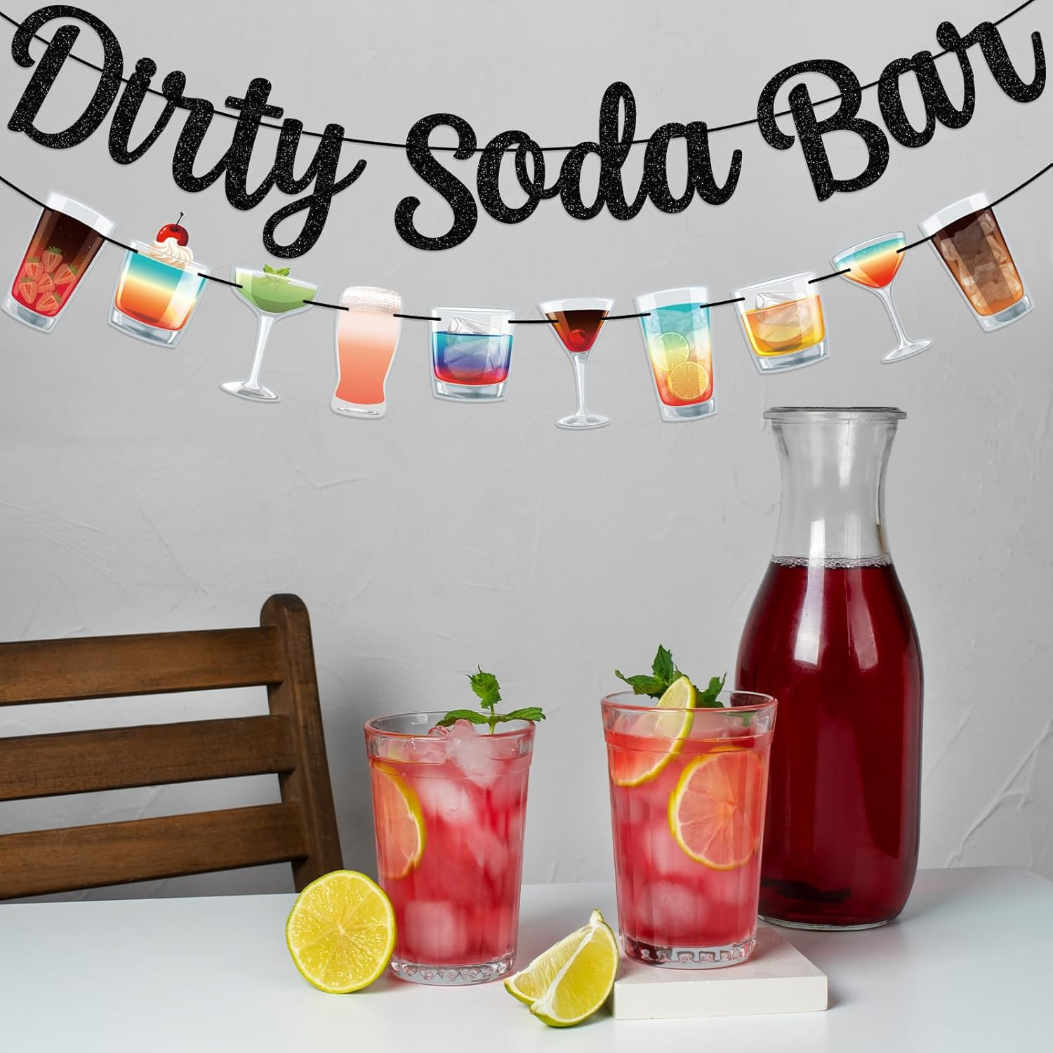 Dirty Soda Bar Banner – Dirty Soda Sign Party Decorations – Birthday/Baby Shower