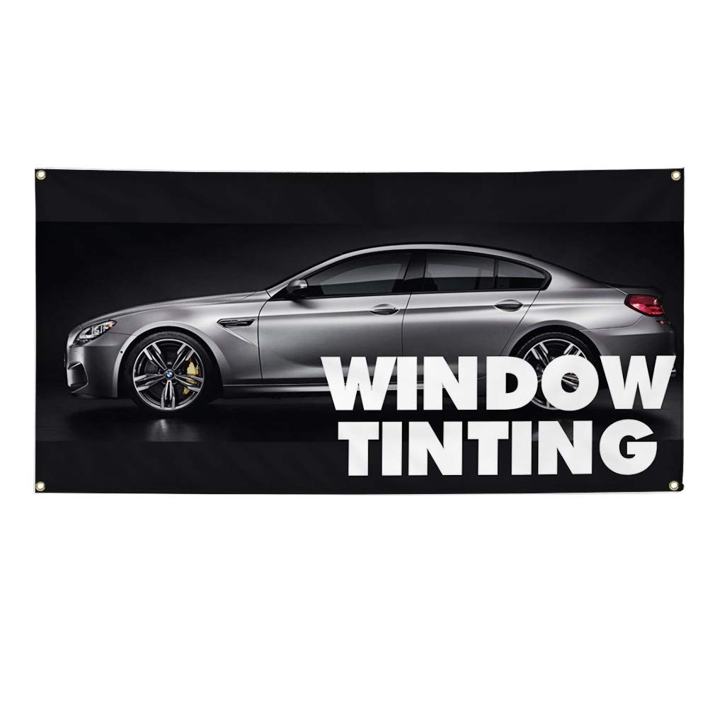 Vinyl Banner Sign Window Tinting Auto Car Vehicle Style U Marketing Advertisi…