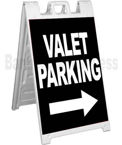 Signicade A-Frame Sign Sidewalk Sandwich Pavement Sign – VALET PARKING
