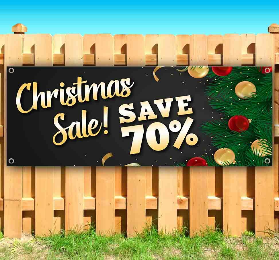 CHRISTMAS SALE SAVE 70% Advertising Vinyl Banner Flag Sign Many Sizes USA