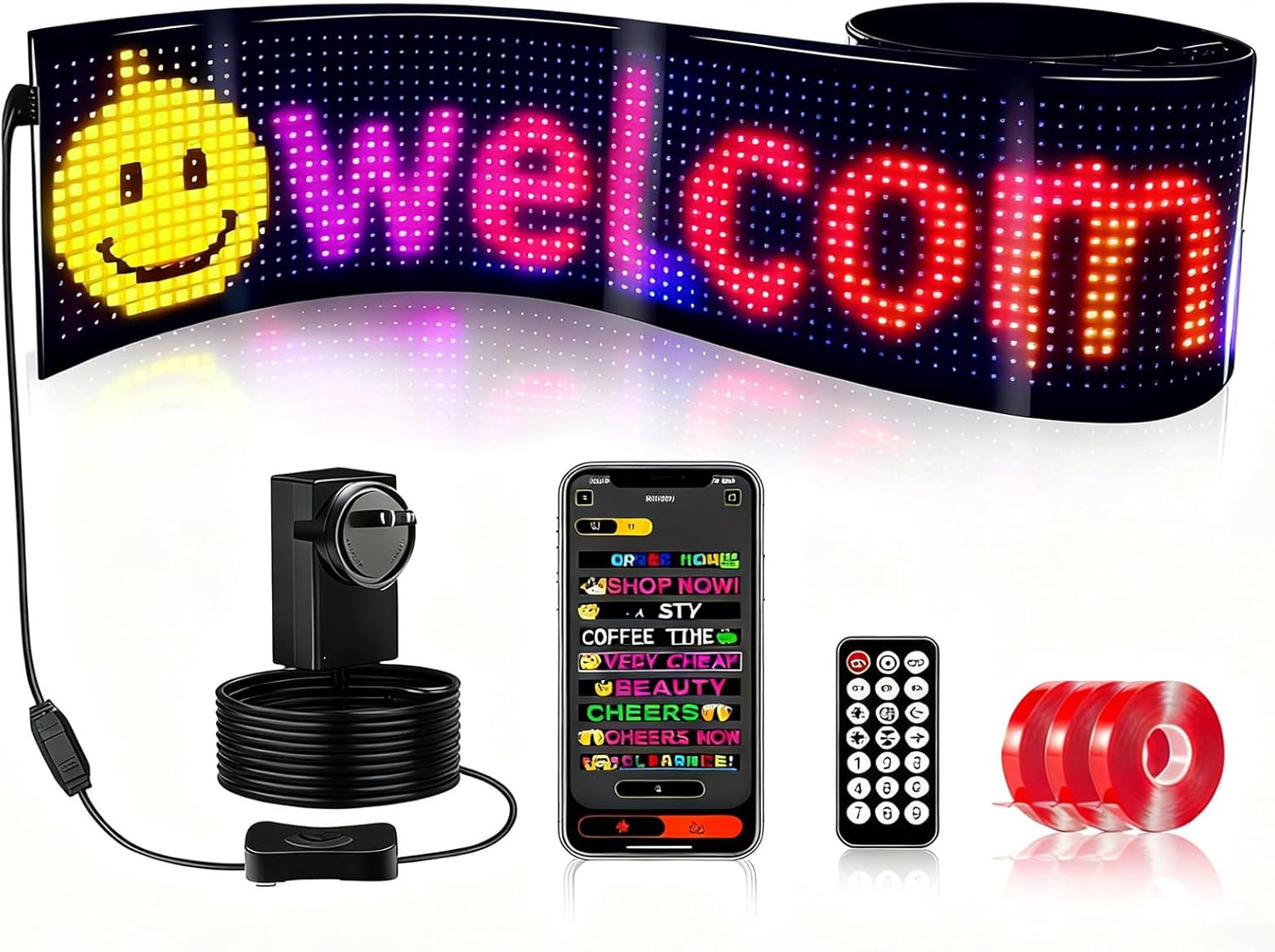 App-Controlled Scrolling LED Signs – Bright, Flexible & Easy to Use!