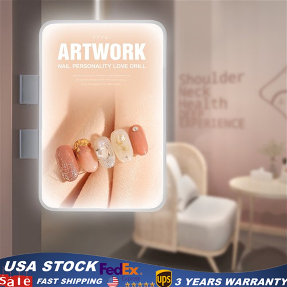 LED Rectangle Double-sided Advertising Light Box Illuminated Projecting Sign