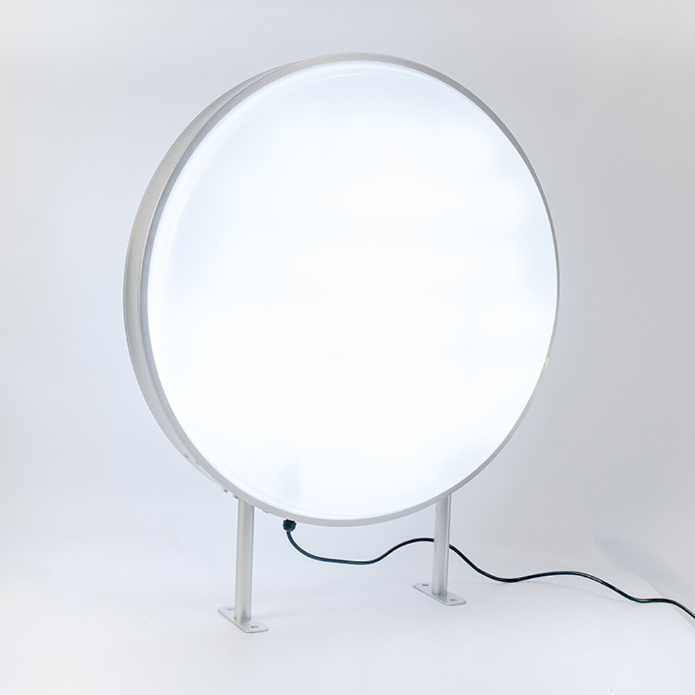 US Stock 20″ Round LED Light Box/Circular Projecting Lightbox/Signs Supply Blank