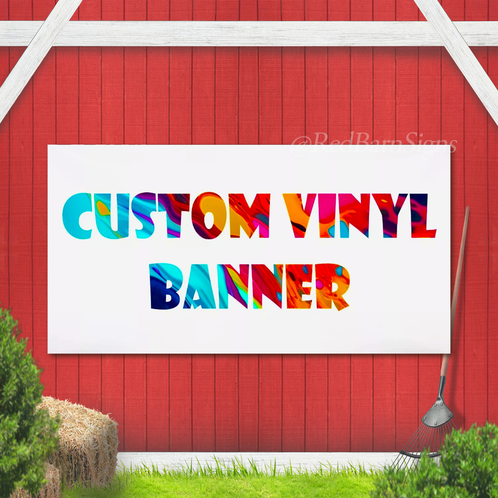 ANY SIZE Custom Vinyl Banner, Business Banner, Personalized Advertising Banner