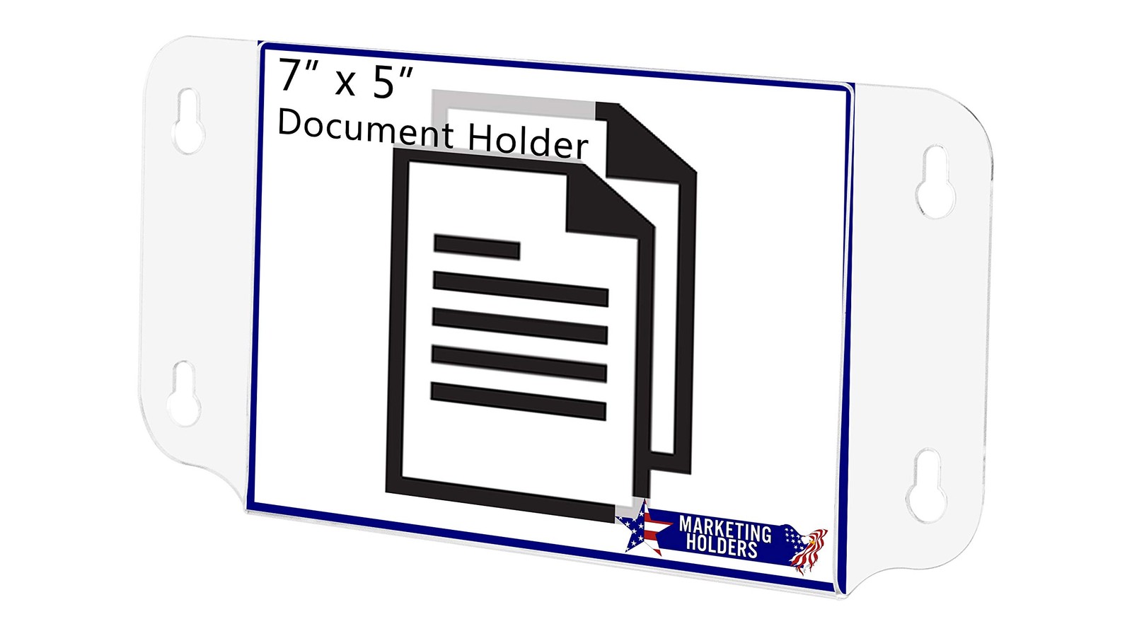 Window Mount Sign Holder Holds 7 x 5 Inch Daily Specials and Promotions clear