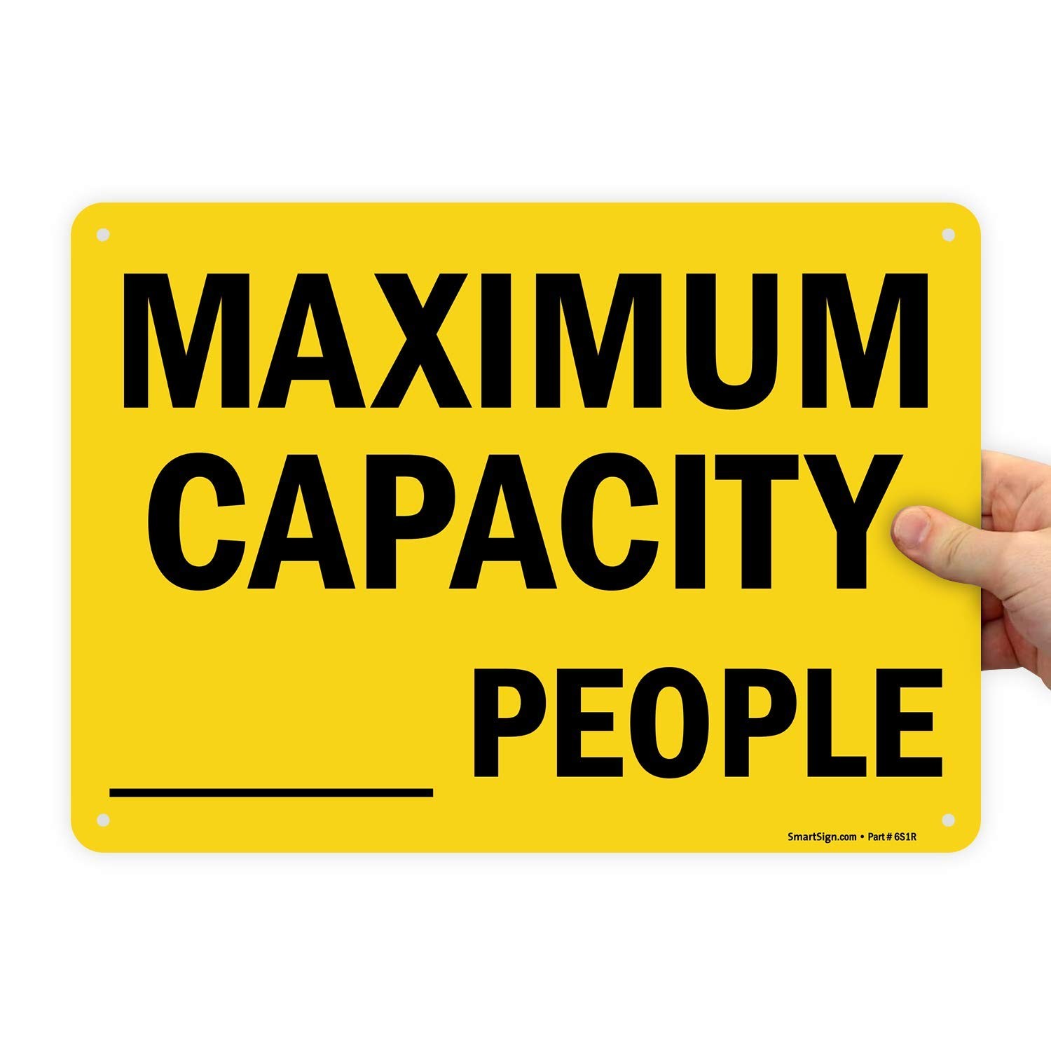 10×14 Inch Maximum Capacity WriteOn Sign 55 Mil HDPE Plastic Black Yellow
