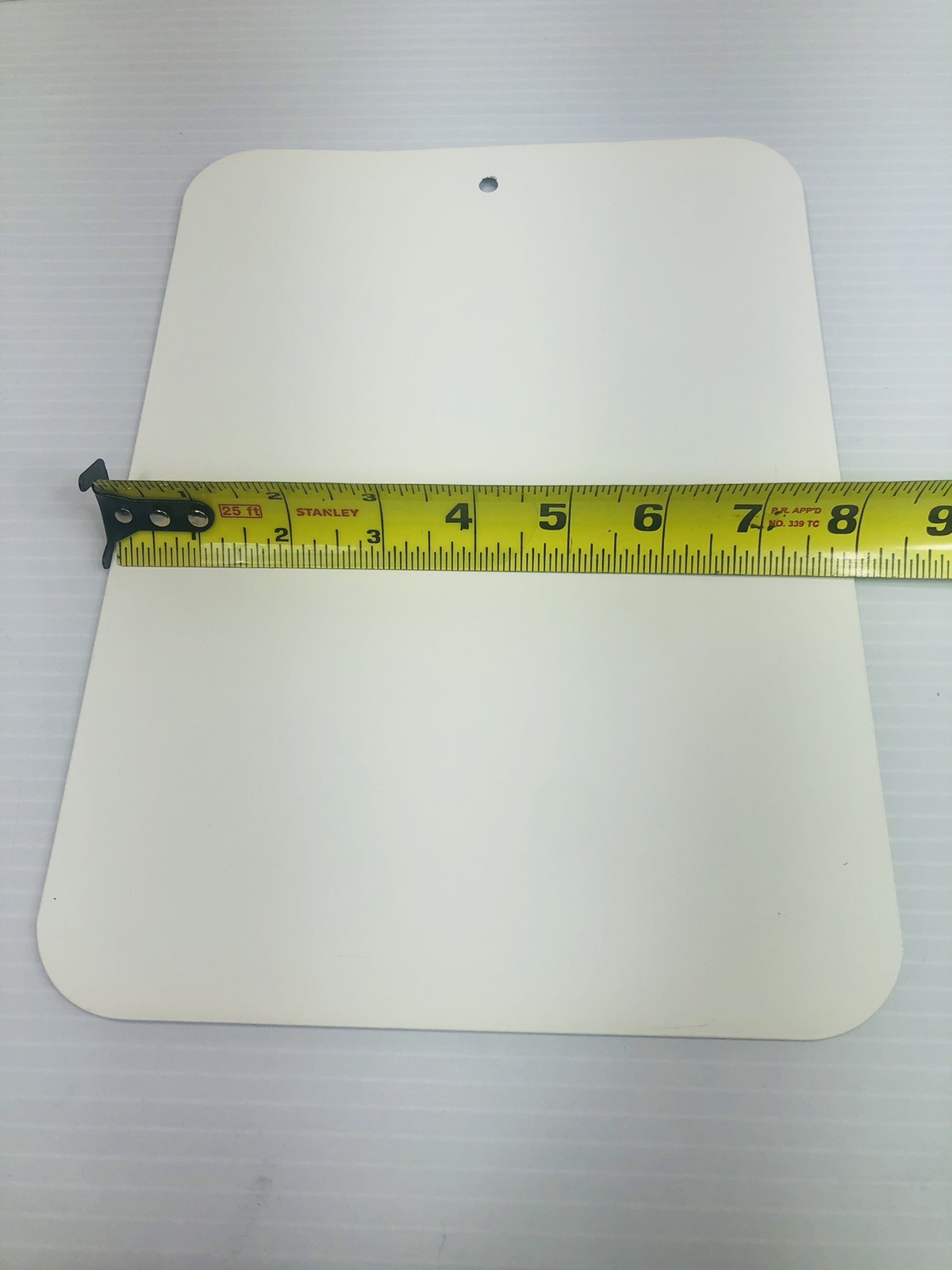 2 Lot White Painted Blank Steel Sign Panels 8” X 11” With Magnetic Strips