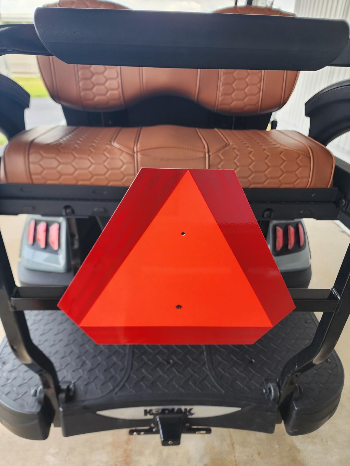 1pc Slow Moving Vehicle Triangle Sign 14×16 Reflective Aluminum for Golf Cart
