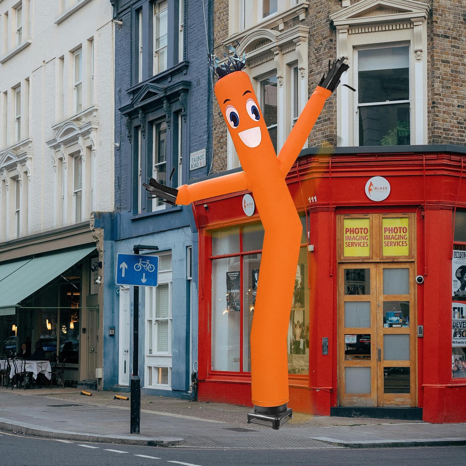 20FT Inflatable Tube Man w/ 1 HP Blower – Complete Advertising Set