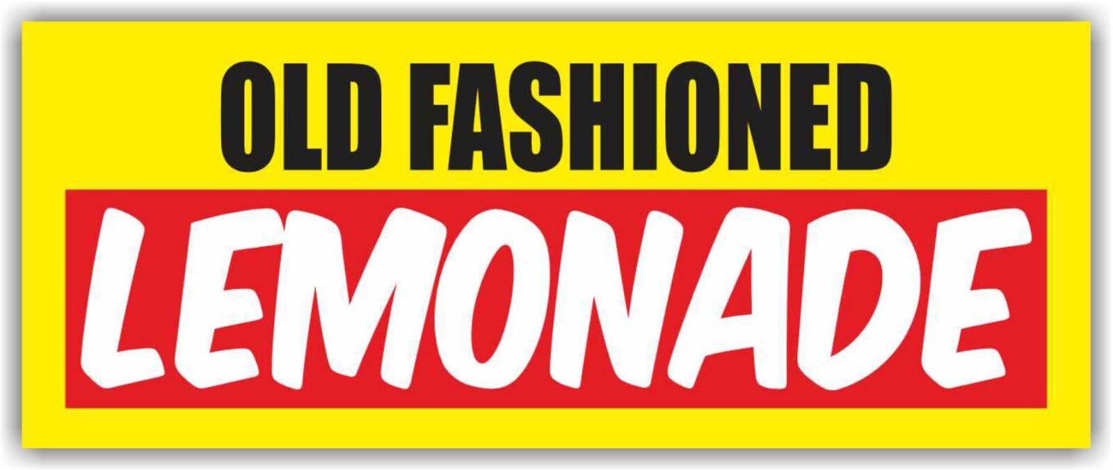 OLD FASHIONED LEMONADE Advertising Banner Vinyl Mesh Sign drink juice ice cold