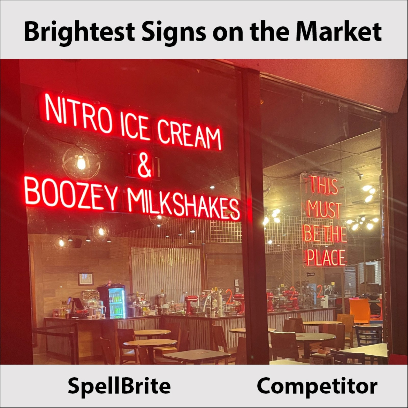 SpellBrite ER Sign | Neon ER Sign Look, LED Light | 9.0″ x 6.3″