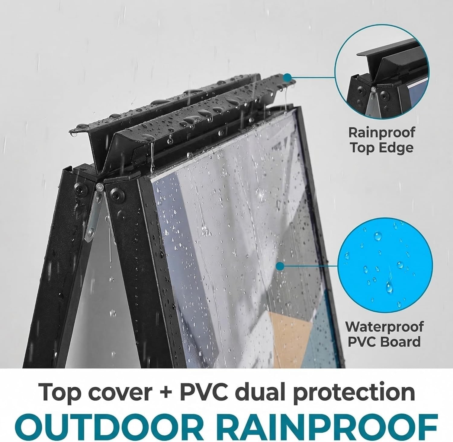 A Frame Sidewalk Sign 24×36 Inches Double-Sided Outdoor Heavy Duty Indoor Out…