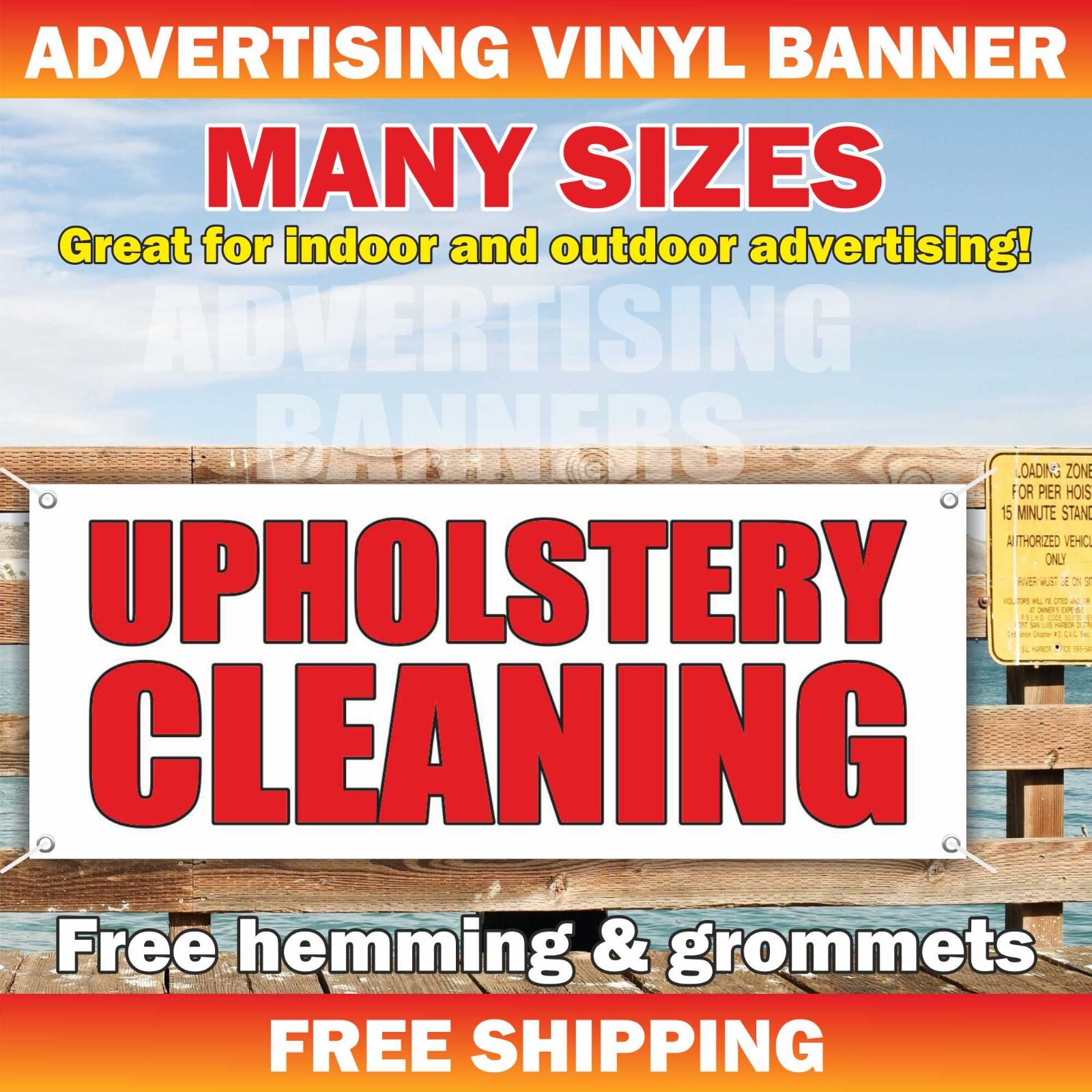 UPHOLSTERY Cleaning Advertising Banner Vinyl Mesh Sign Dry REPAIR SERVICE